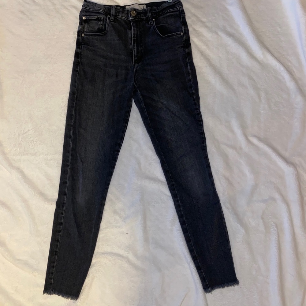 High rise skinny jeans